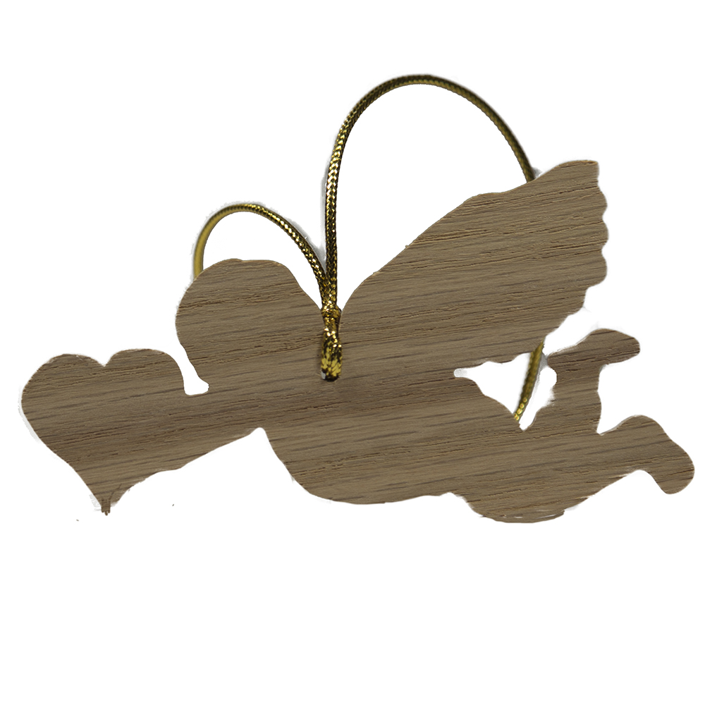 wooden cupid ornament valentines day gift